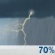 Friday: Showers and thunderstorms likely. Mostly cloudy, with a high near 80. Chance of precipitation is 70%. Friday: Showers And Thunderstorms Likely